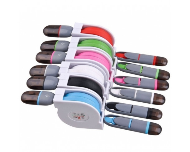 Выдвижной кабель передачи данных Синий