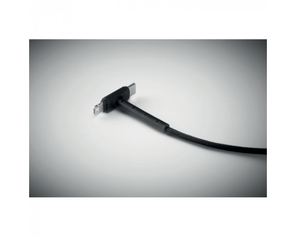 Зарядный кабель 3 в 1 Cable stand черный